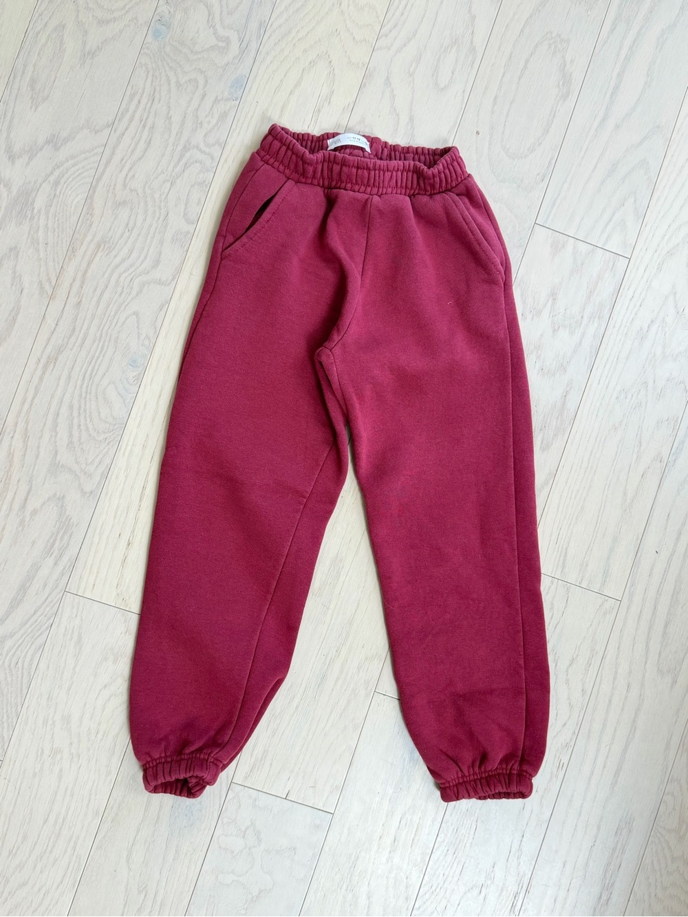 Zara Kids Maroon Sweatpants - Comfortable Cozy Bottoms